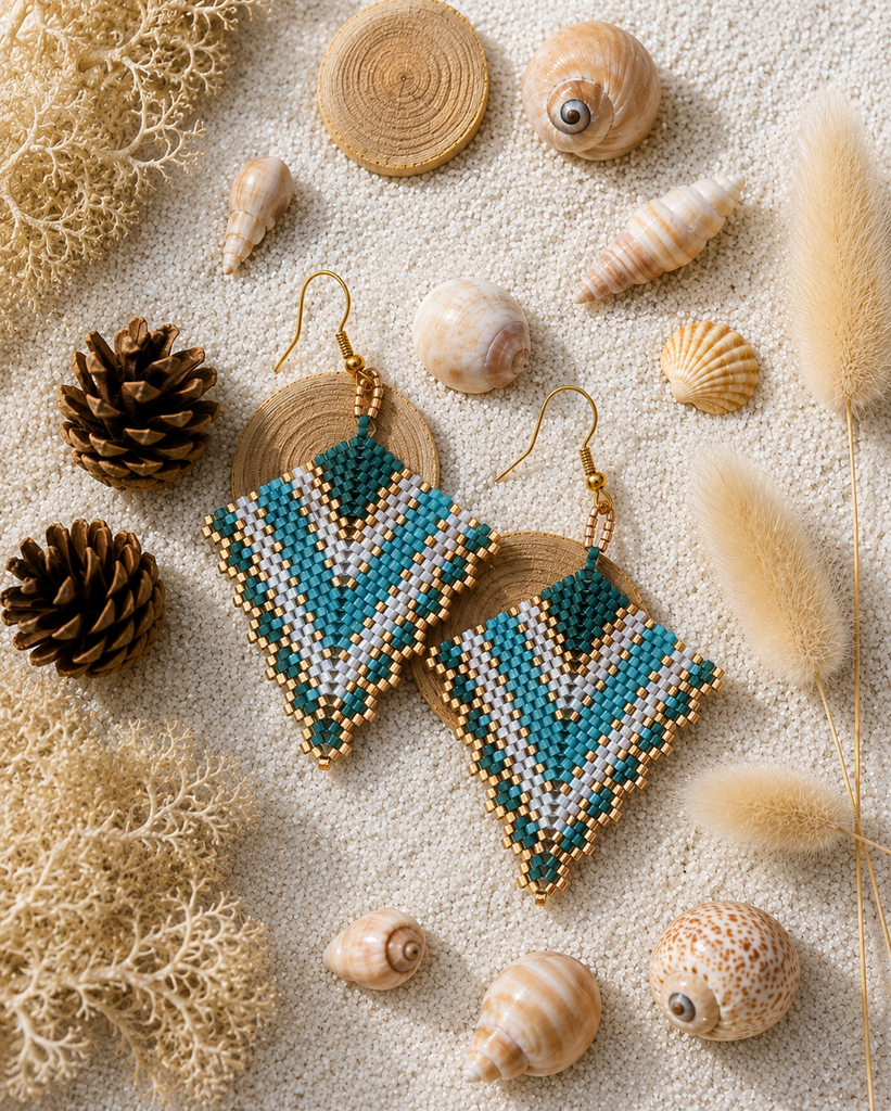 Boucles d oreilles Émeraude ✨