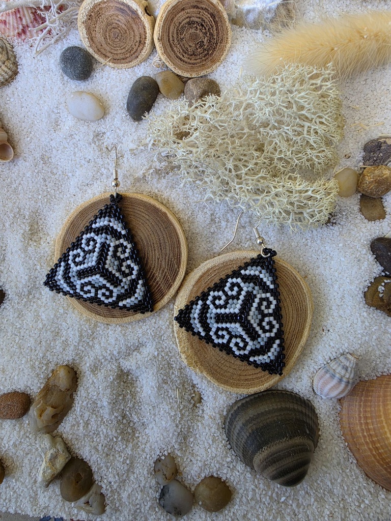 Boucles d oreilles Onyx ✨