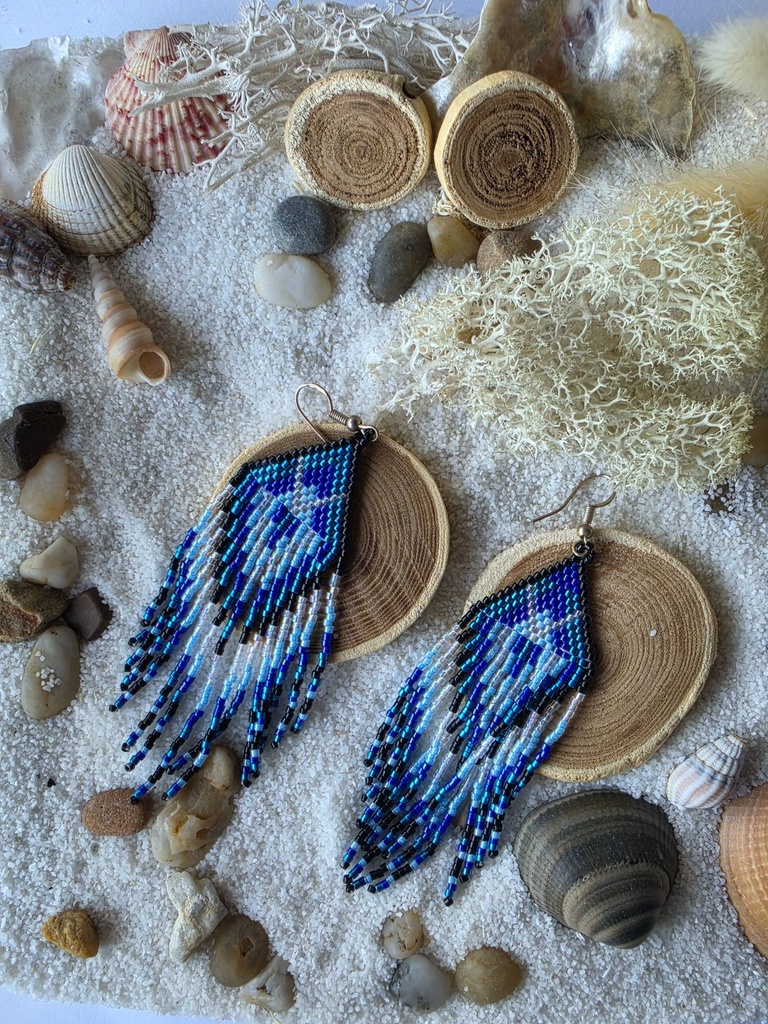 Boucles d oreilles Deep Blue ✨