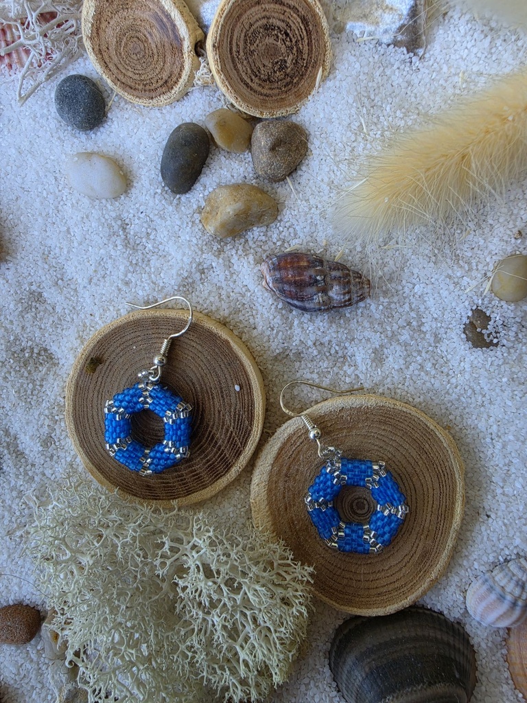 Boucles d oreilles Blue Bay ✨