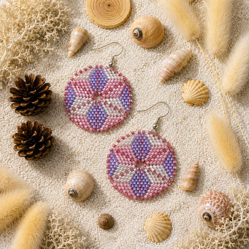 Boucles d oreilles Mandala ✨